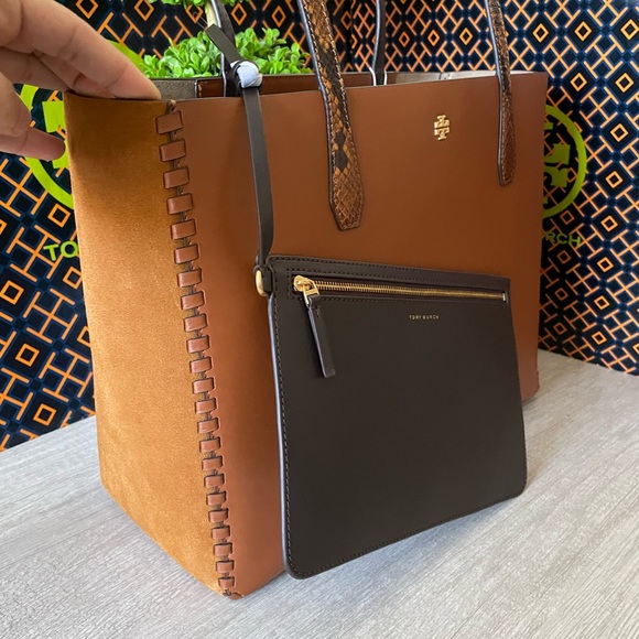 New, blake mixed material tote bag - Picture 3 of 15